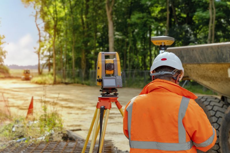 Surveyor with Total Station